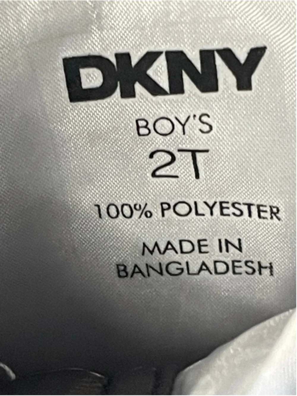 Boys DKNY Plaid Puffer Vest 2T Black White NWT